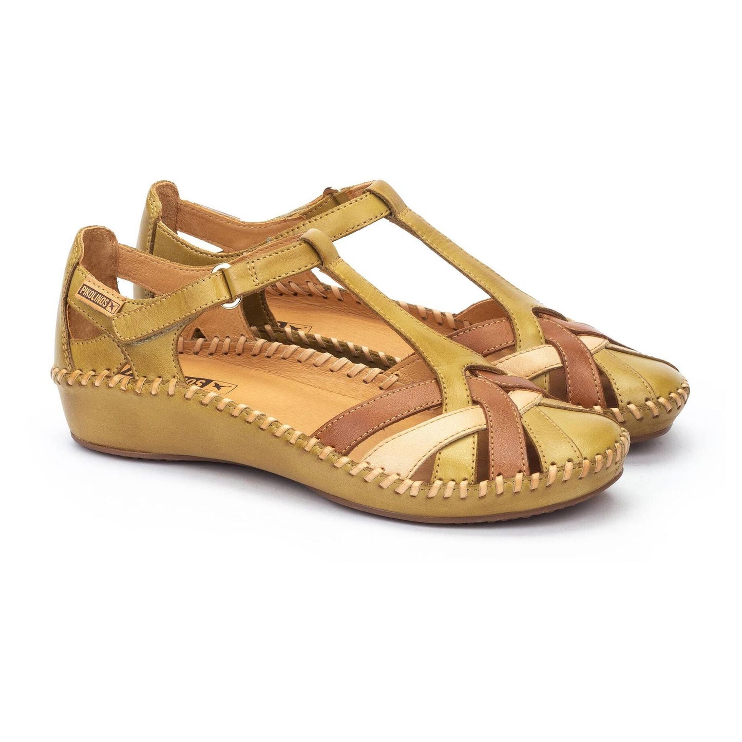 Sandalia con tiras cruzadas para mujer