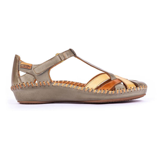 Sandalia con tiras cruzadas para mujer