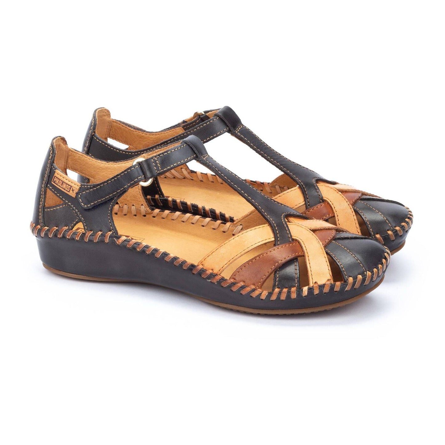 Sandalia con tiras cruzadas para mujer