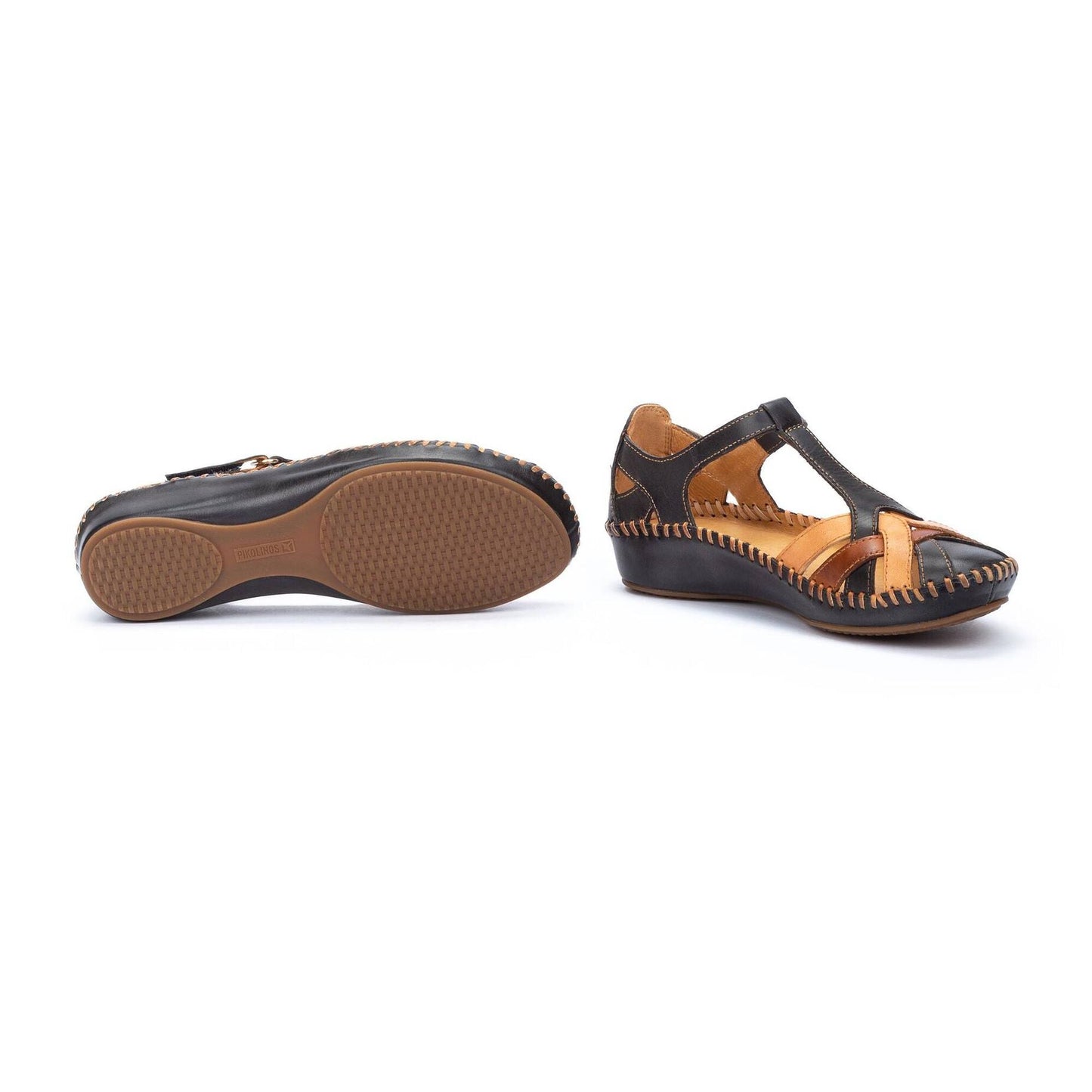Sandalia con tiras cruzadas para mujer