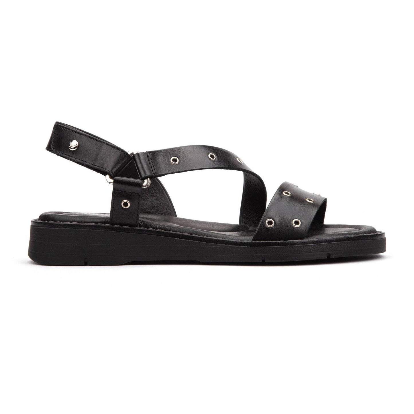 Sandalias de tiras con tachas para mujer
