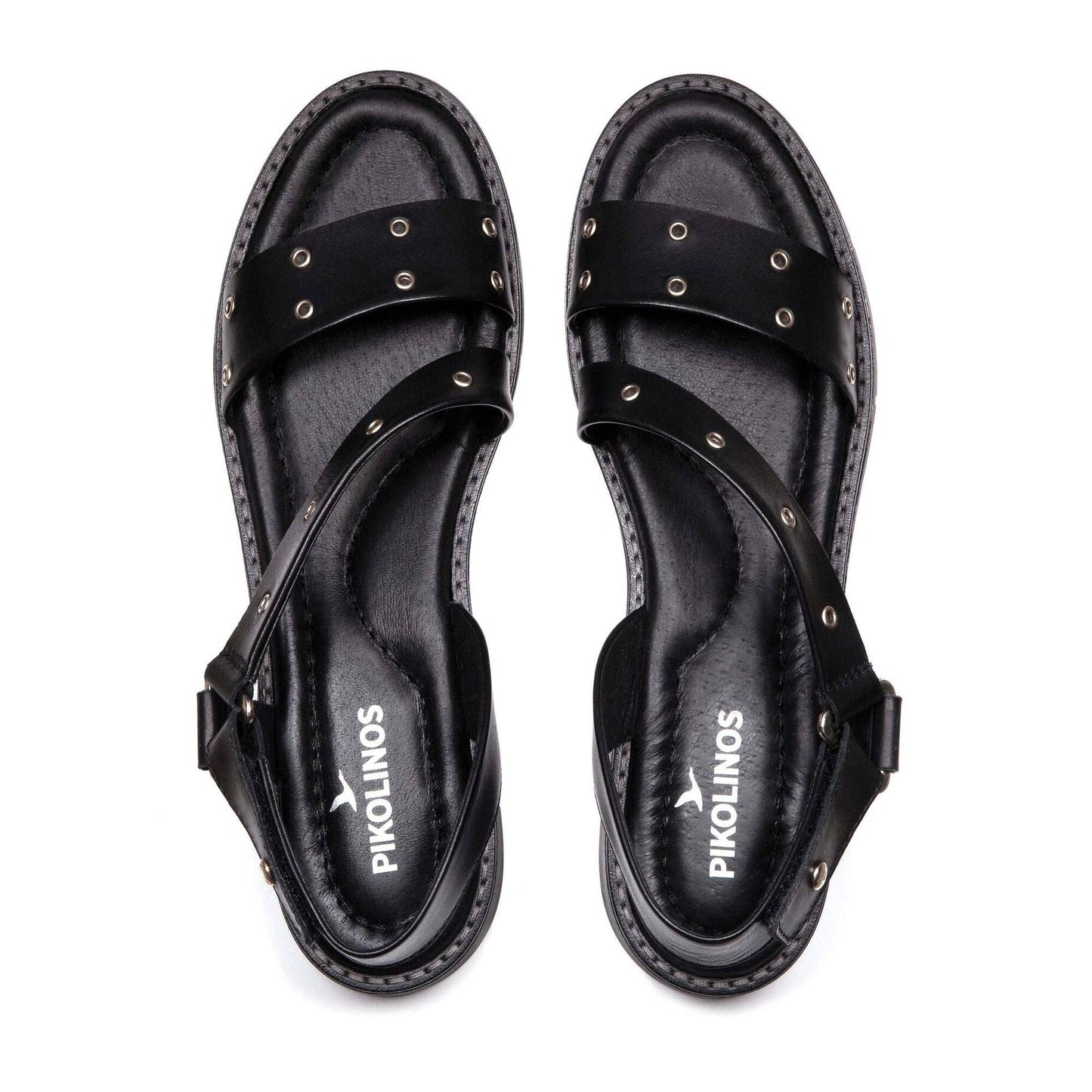 Sandalias de tiras con tachas para mujer